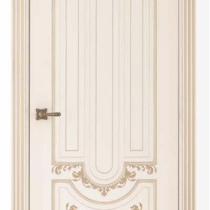 Межкомнатная дверь Александрия слоновая кость патина золото